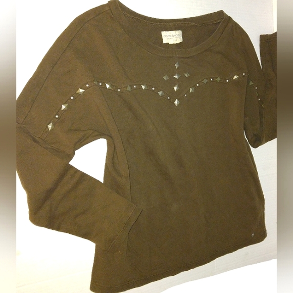 ~EUC~Women's Juniors ~DENIM & SUPPLY~RALPH LAUREN Studded Sweatshirt - Picture 2 of 16